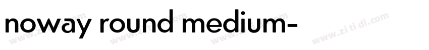 noway round medium字体转换